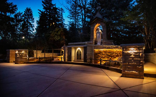Regis' remodeled prayer grotto